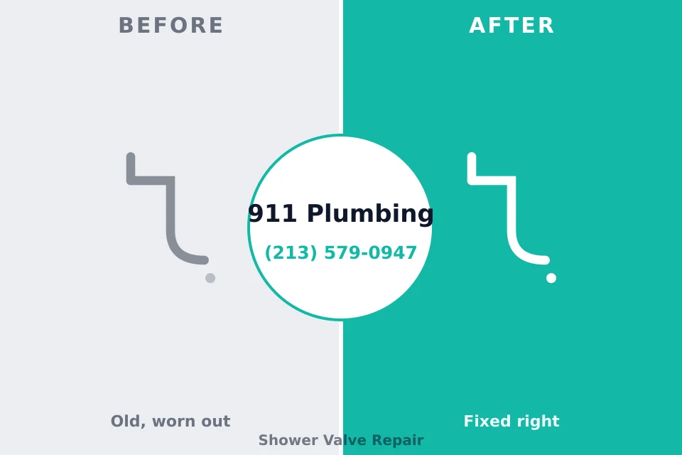 Before and after: plumbing company Irwindale, CA